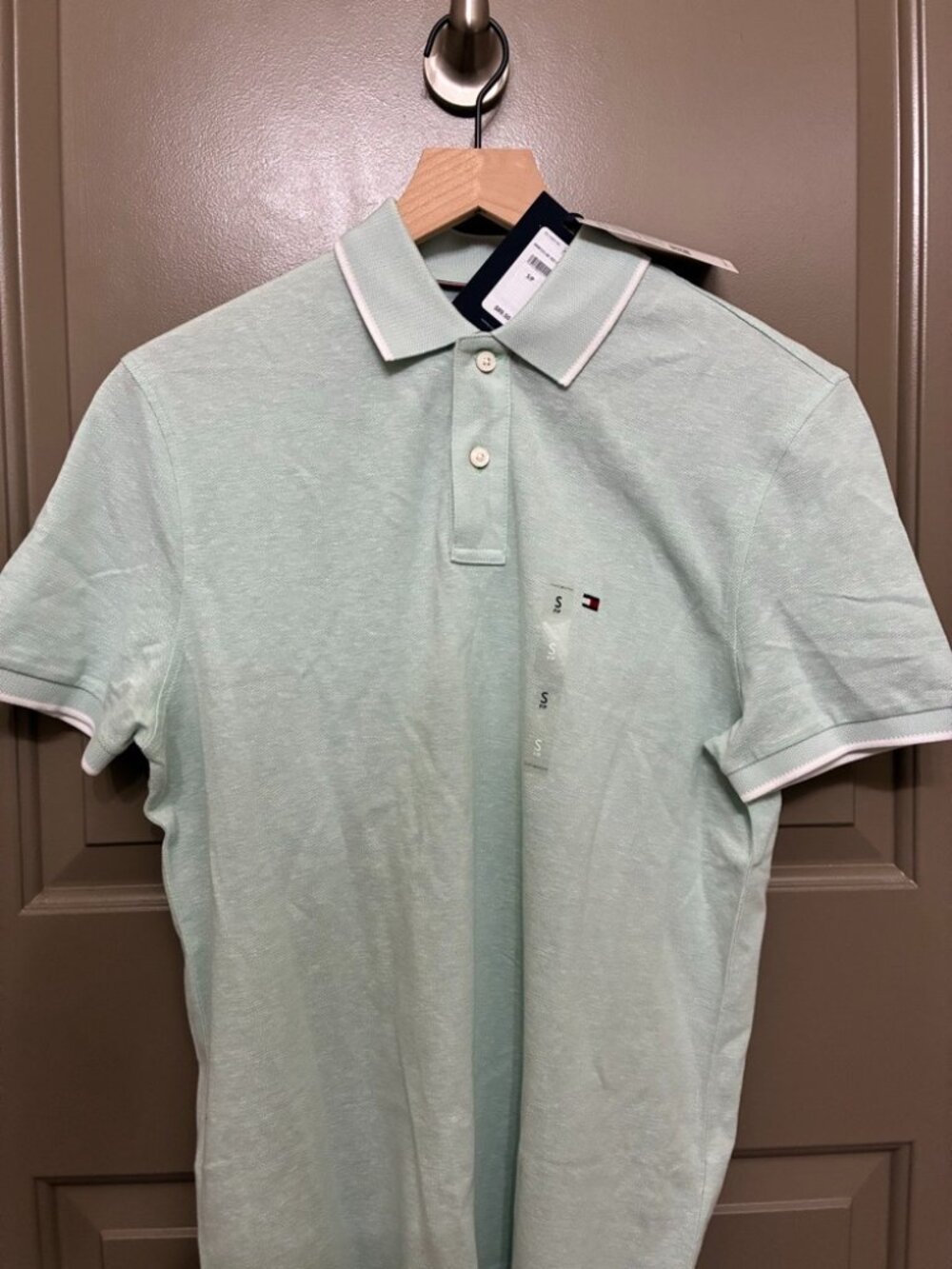 Tommy Hilfiger Men's Regular Fit Linen-Blend Piqué Polo